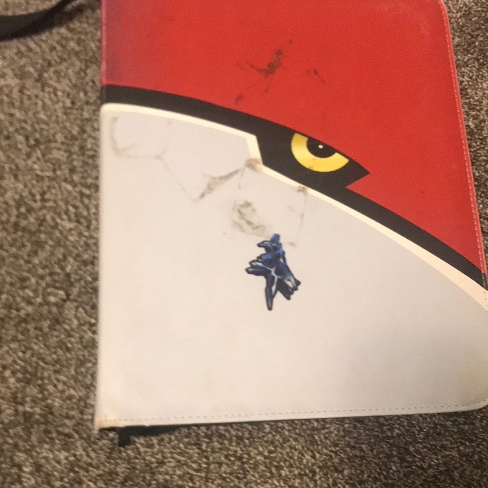 Trading Card Binder Cover - Red & White
